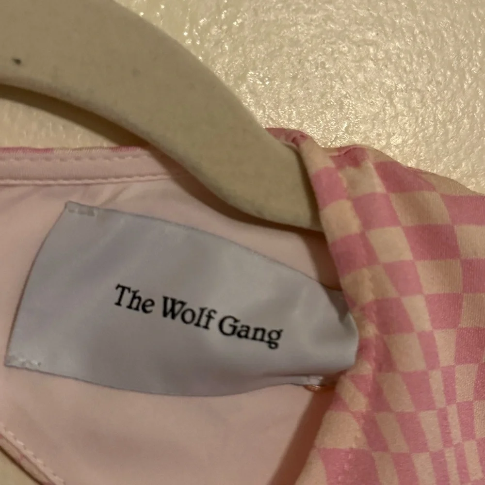 The Wolf Gang Keyhole Mini Dress Pink Cutout Long Sleeve NWT M Event Easter - Picture 8 of 8